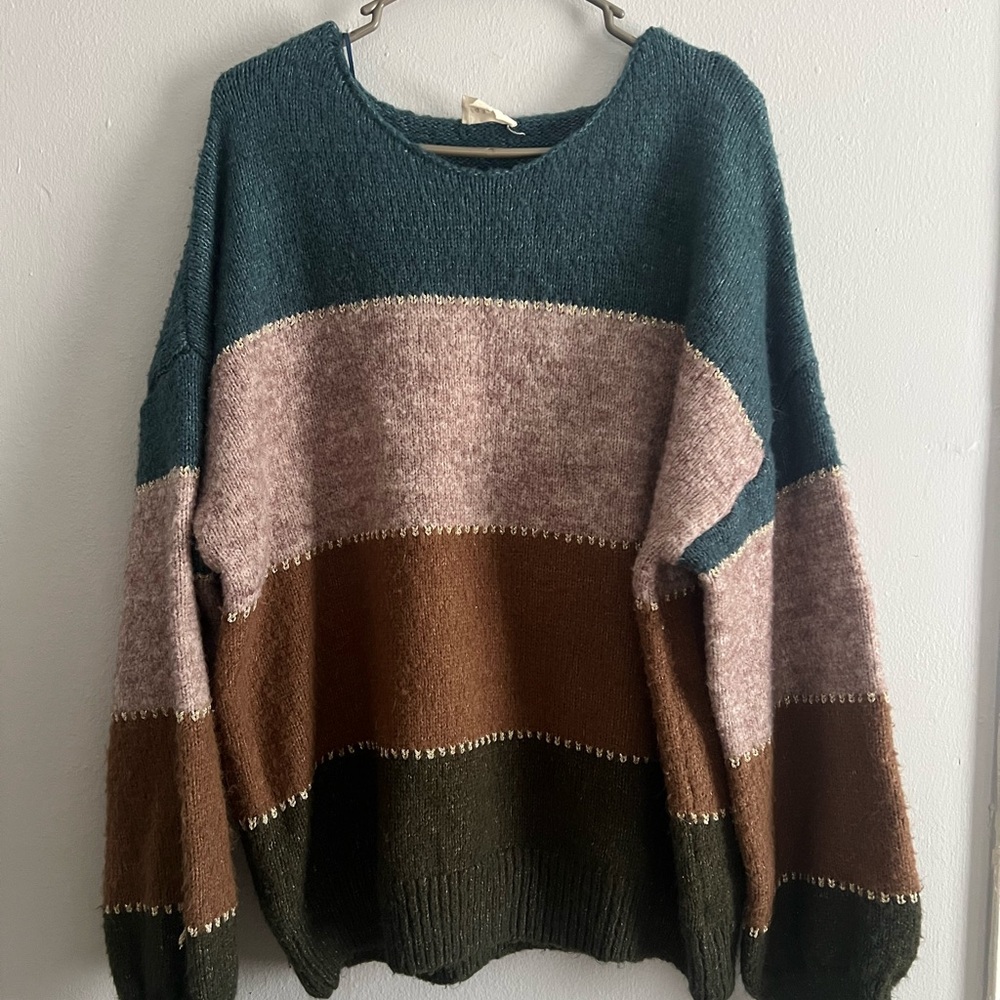 1.4.3. Story by Line Up Multicolor Striped Sweater